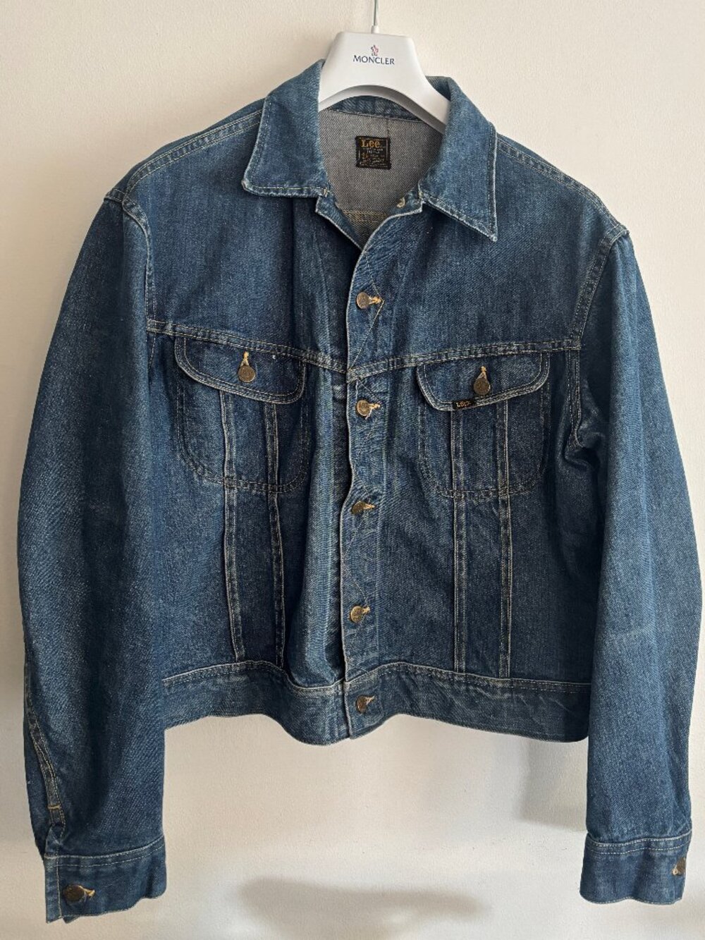 Vintage Lee 101-J Riders Denim Trucker Jacket - 46/ Large - Union Made USA